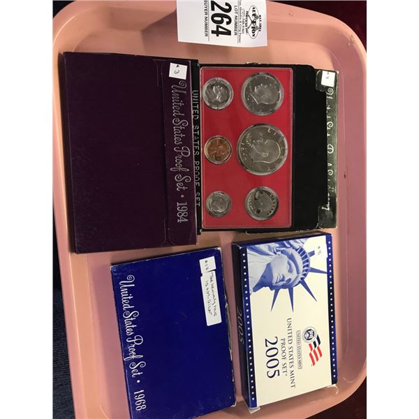 4-1968/1977/1984/2005 US Mint Proof Set - 4 X $