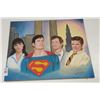 Image 1 : Artist Signed Paul Watkins "Christopher Reeve Superman" Oil On Canvas - 30" x 24"