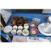 Image 2 : Shelf of Asst. China, Copper, Gecold Porcelain Figurine