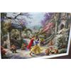 Image 2 : Thomas Kincaid Framed Snow White & The Seven Dwarfs Oil On Canvas w/COA -