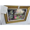 Image 1 : Thomas Kincaid Framed Sleeping Beauty Oil On Canvas w/COA - 35" x 26"