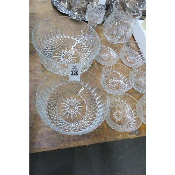Pressed Glass Bowl Set