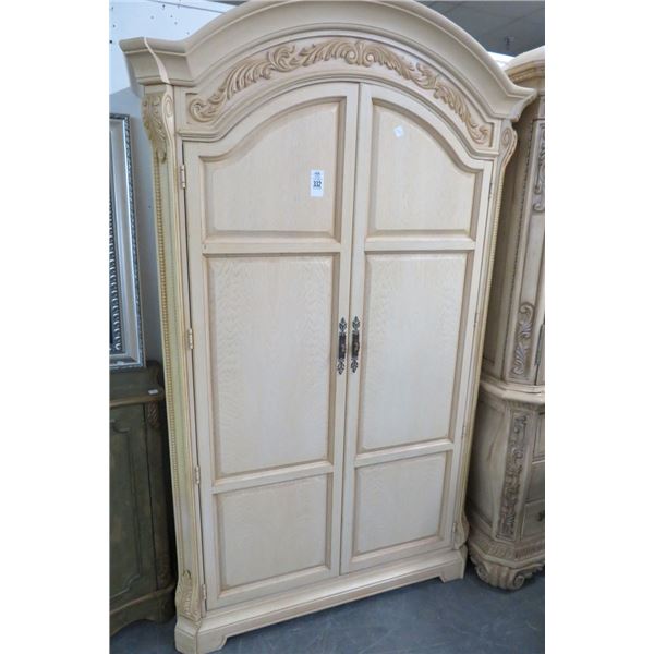 Blonde Oak Wardrobe Cabinet