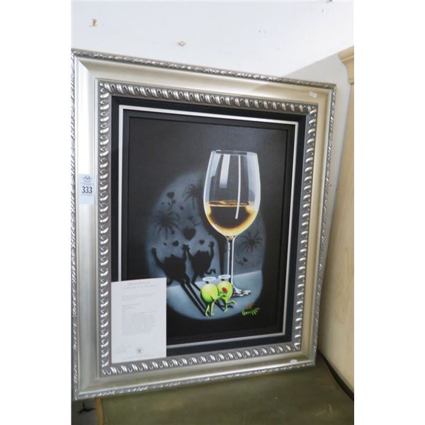 Signed/Numbered Print by Godard w/COA "She Devil Whiteline" - 28" x 34"