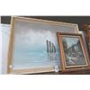 Image 1 : Oil On Canvas Seascape & Stress Scene - Artist Signed