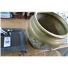 Image 2 : Cast Elephant Door Stop, Footed Tray, Brass Vase