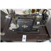 Image 2 : White Rotary Sewing Machine w/Cabinet