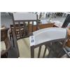 Image 2 : Padded Metal Swivel Barstools (Pair)