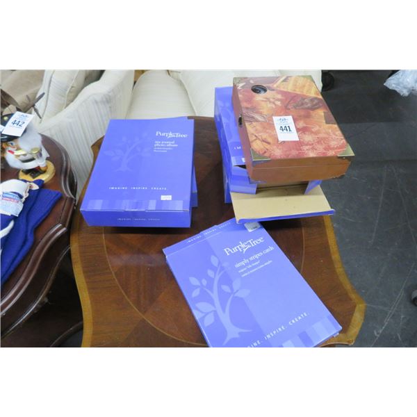 Purple Tree Cigar Boxes, Photo Albums/Cards