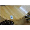 Image 2 : Light Oak Pedestal Dining Table w/6 Chairs