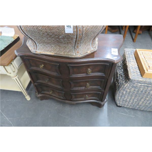 Mahogany 3 Drawer Nightstand