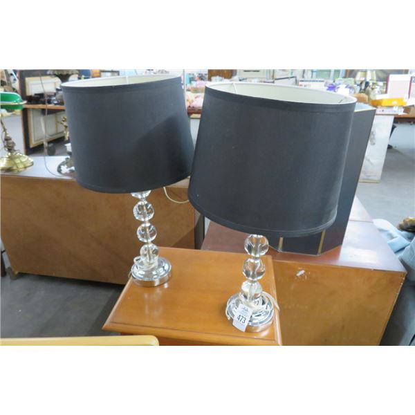 Lucite Lamps (Pair)