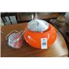 Image 1 : Art Deco Orange Hanging Lamp