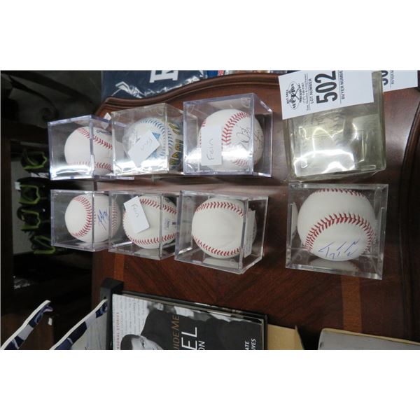 8-Autographed Baseballs - 8 X $