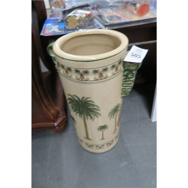 Palm Motif Umbrella Stand