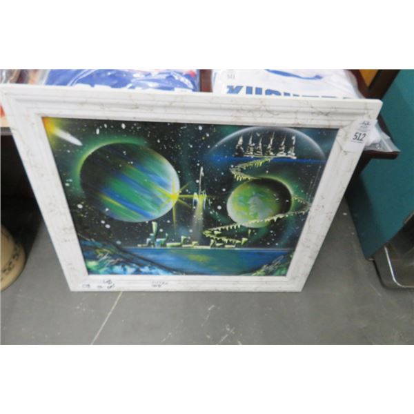 Saturn Gazer Art - Artist Signed