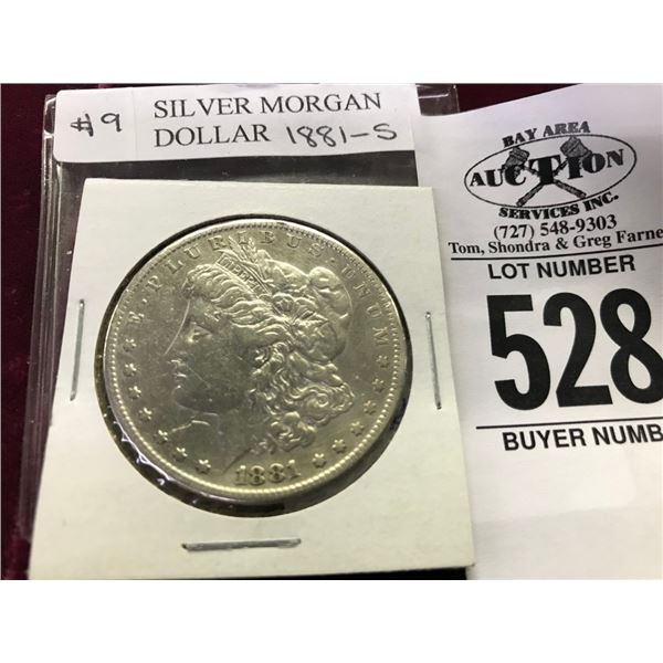 1881 Silver Morgan Dollar