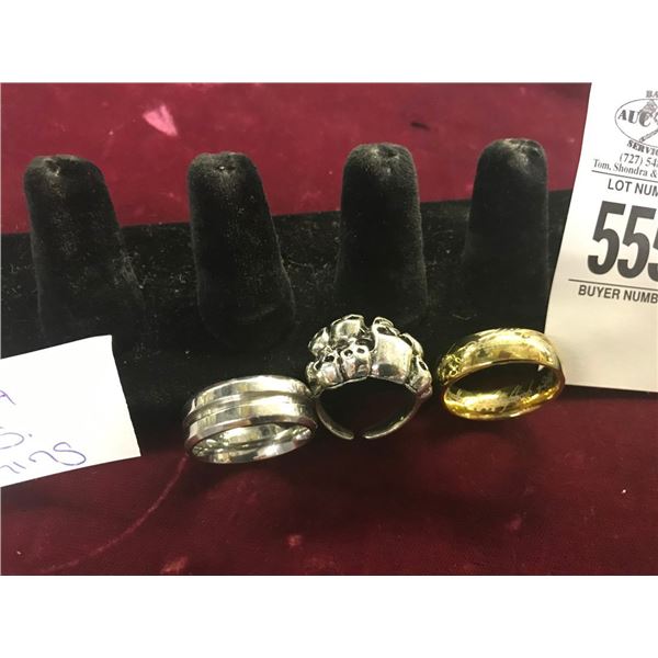 3-Men's Rings - 3 X $