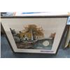 Image 1 : Early 1900's Langerman "Water Village" - 23" X 26" Agnatint Etching