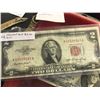 Image 2 : 3 Pack Silver Certificate, 1934'A $5.00 Silver Certificate, 1953 Red Seal $2.00