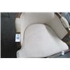 Image 2 : Mahogany Twin Beige Padded Armchair