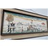 Image 2 : 50's Mixed Media French Street Scene Signed Miami Mid Century Artist
