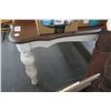 Image 1 : Distressed Mahogany Top Dining Table w/Leaves