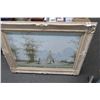 Image 1 : Large Framed Oil On Canvas "Garden Walk" Signed DuBois