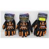 Image 1 : 3 NEW PAIRS OF STEALTH IMPACT PROTECTION GLOVES