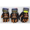 Image 1 : 3 NEW PAIRS OF STEALTH IMPACT PROTECTION GLOVES