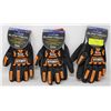 Image 1 : 3 NEW PAIRS OF STEALTH IMPACT PROTECTION GLOVES