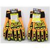 Image 1 : 2 PAIRS OF BDG IMPACT PERFORMANCE GLOVES A6 CUT