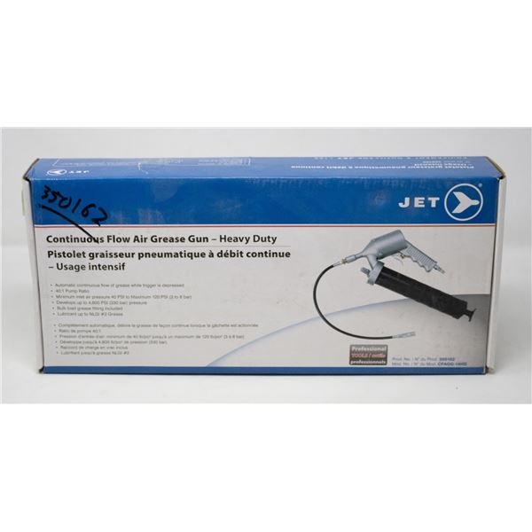 JET CONTINUOUS FLOW AIR GREASE GUN - HEAVY DUTY