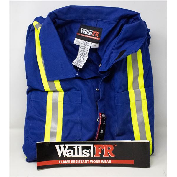 NEW WALLS FLAME RESISTANT COVERALLS 56 TALL