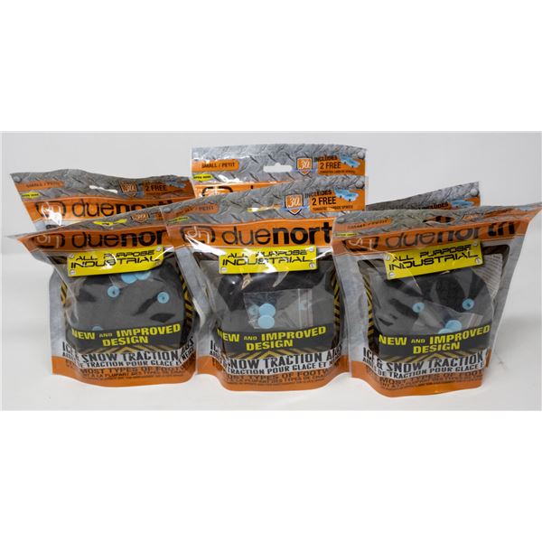 6 PACKS OF DUENORTH ICE & SNOW TRACTION AIDS