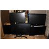 Image 1 : LOT OF 4 COMPUTER MONITORS & 1 TV