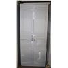 Image 1 : WOODEN WHITE CABINET WITH 3 SHELVES