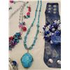 Image 4 : High End Fashion Jewelry - 2 Necklaces, 2 Bracelets, 1 Pair of Earrings and a Bangle