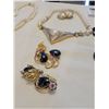 Image 3 : High End Fashion Jewelry - 3 Necklaces, 2 Brooches and 4 Pairs of Earrings