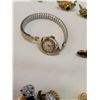 Image 3 : High End Fashion Jewelry - Bulova Watch, 2 Brooches, 4 pairs of Earrings & 1 Necklace