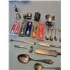 Image 3 : Collectors Spoons, Napkin Rings, Silver Plated Flatware, Conch Shell & Barcelona Bell