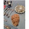Image 4 : Collectors Spoons, Napkin Rings, Silver Plated Flatware, Conch Shell & Barcelona Bell