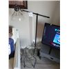 Image 1 : Vintage-Style Reading Lamp & Glass Top Side Table
