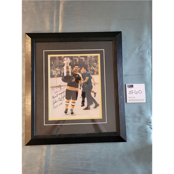 Framed Autographed Photo of John Bucyk #9