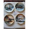 Image 1 : Christmas Decorative Collectors Edition Plates, 2 by Thomas Kinkade