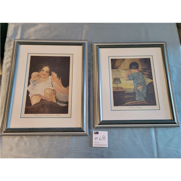 "Silent Prayers" Limited Edition Print 030/250 & "Treasured Moment in Time" by Connie Maloney