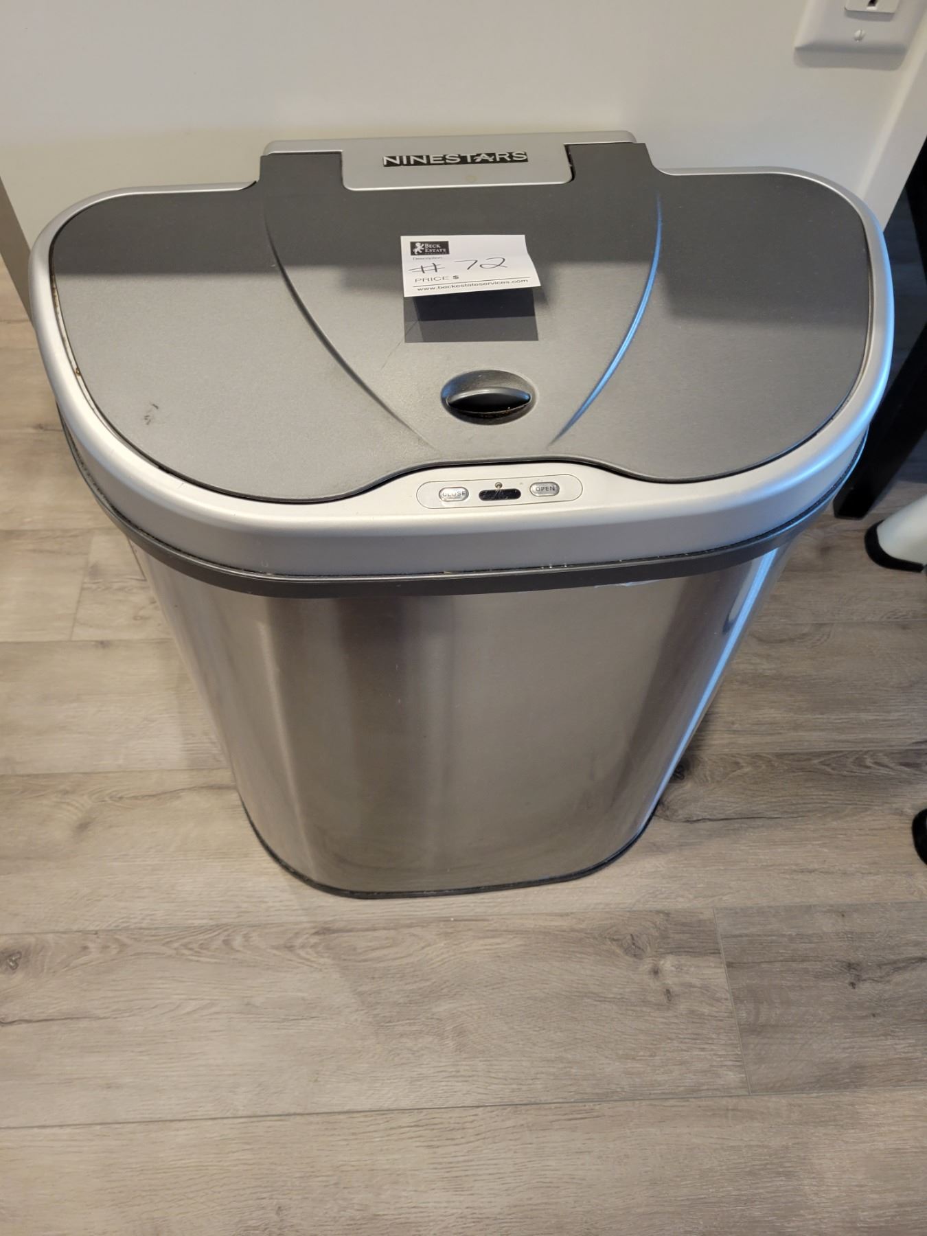 9 Stars Automated Dual Garbage/Recycle Bin Beck Auctions Inc.