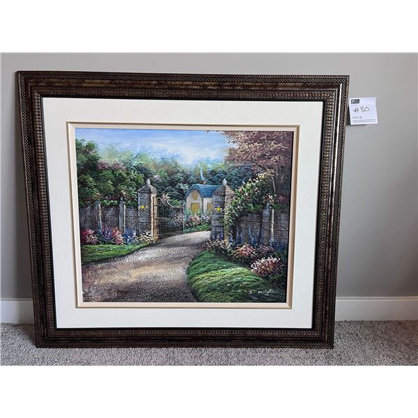 Framed Oil Painting On Canvas Signed By Artist