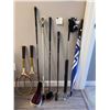 Image 1 : Vintage Tennis Rackets, 3 Golf Clubs, Ball Retriever, 2 Umbrellas & Leather Pouch