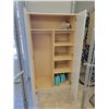 Image 2 : Wood 2 Door Storage Cabinet With Clothing Bar